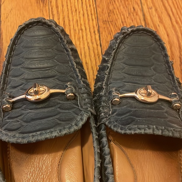 Coach alligator deep blue loafers - Picture 3 of 6